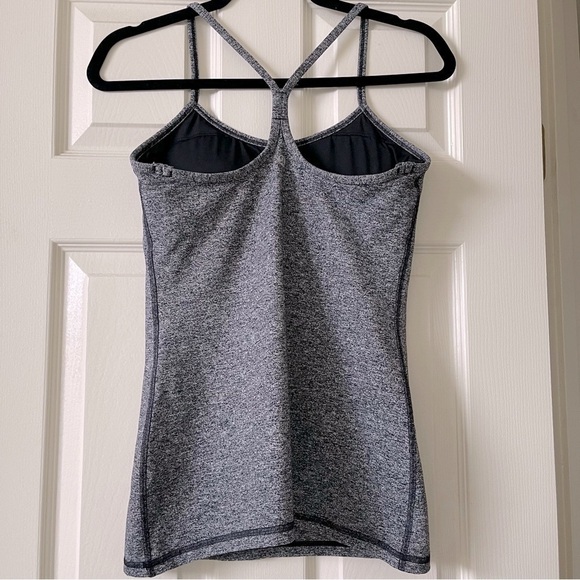 Lululemon Racerback TankTop Women Size 8 Activewear Running Heather Gray - Picture 1 of 9
